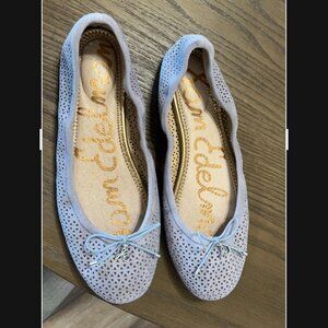 Sam Edelman Blue Suede Flats